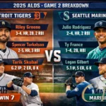 Detroit Tigers vs Seattle Mariners Match Player Stats