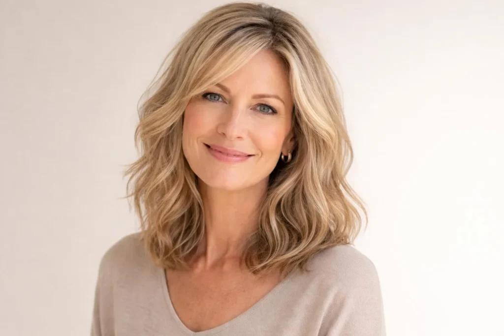 45 Stylish Shoulder Length Haircuts for Women Over 60