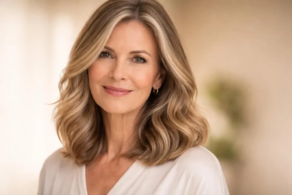 45 Stylish Shoulder Length Haircuts for Women Over 60