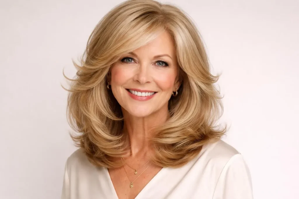 45 Stylish Shoulder Length Haircuts for Women Over 60