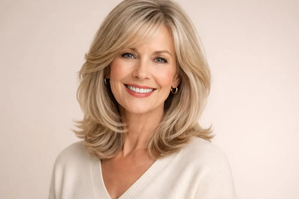 45 Stylish Shoulder Length Haircuts for Women Over 60