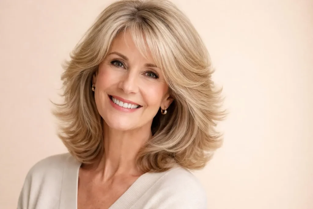 45 Stylish Shoulder Length Haircuts for Women Over 60