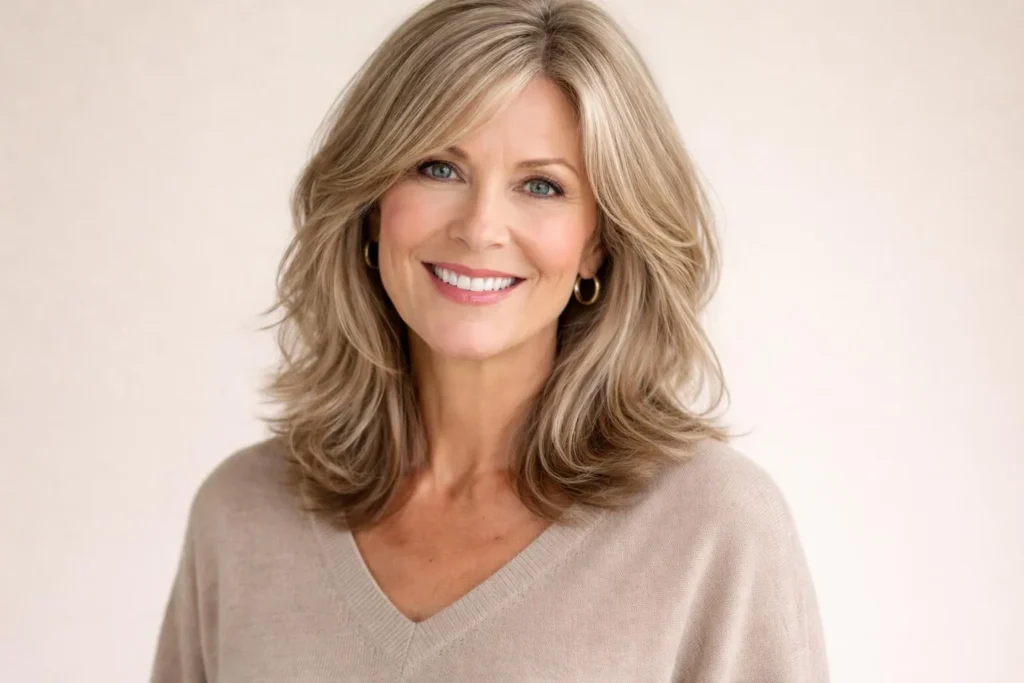 45 Stylish Shoulder Length Haircuts for Women Over 60