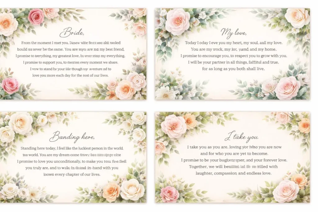 Wedding Vows Examples: Heartfelt, Personal & Unique Vows for Every Couple