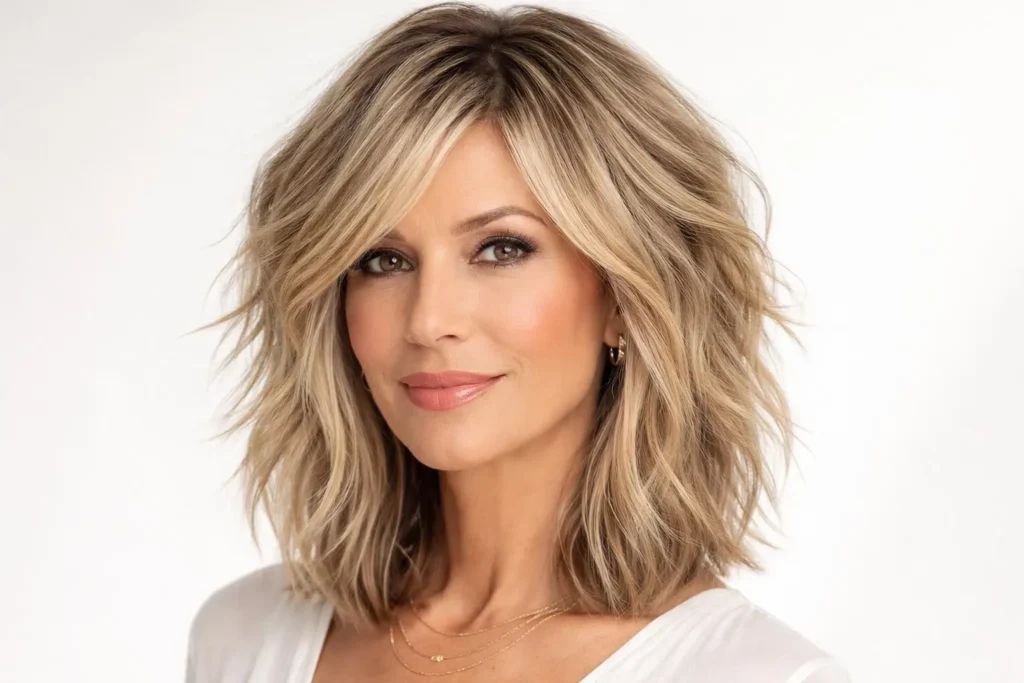 45 Stylish Shoulder Length Haircuts for Women Over 60