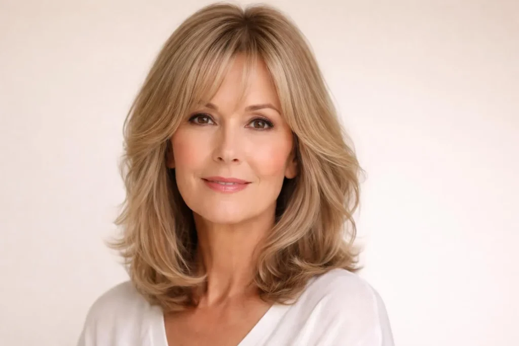 45 Stylish Shoulder Length Haircuts for Women Over 60