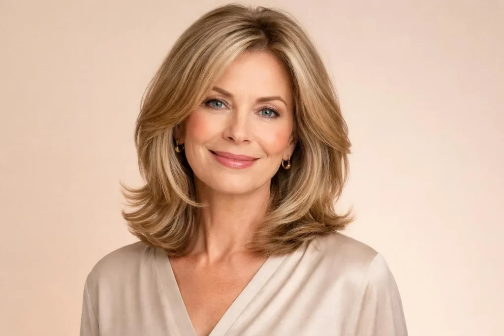 45 Stylish Shoulder Length Haircuts for Women Over 60