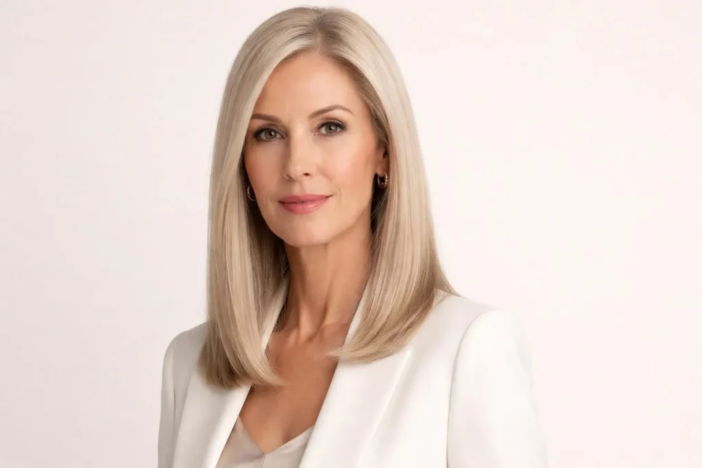 45 Stylish Shoulder Length Haircuts for Women Over 60