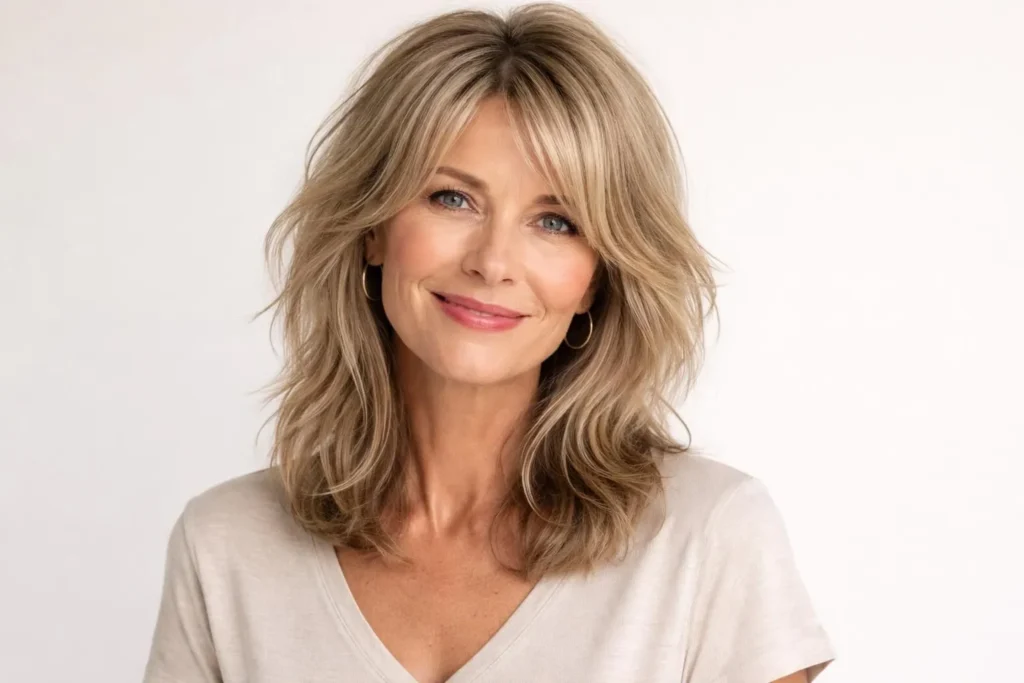 45 Stylish Shoulder Length Haircuts for Women Over 60
