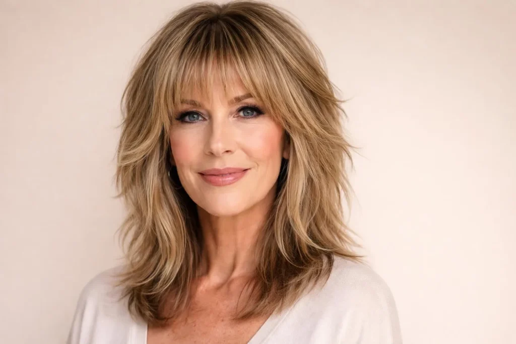 45 Stylish Shoulder Length Haircuts for Women Over 60
