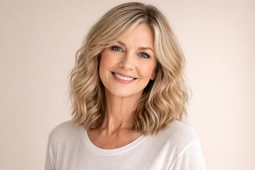 45 Stylish Shoulder Length Haircuts for Women Over 60