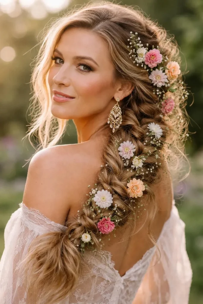 Blake Lively's Flower-Adorned Boho Braid Is The Hair Moment We're All Obsessed With