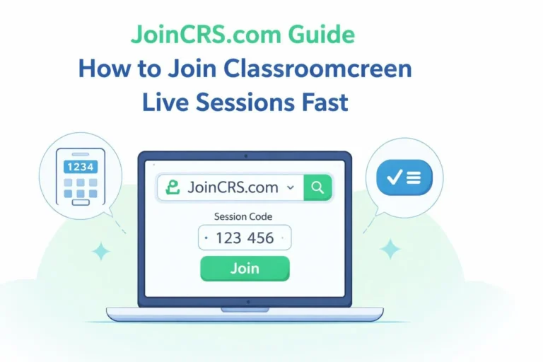 JoinCRS.com Guide How to Join Classroomscreen Live Sessions Fast