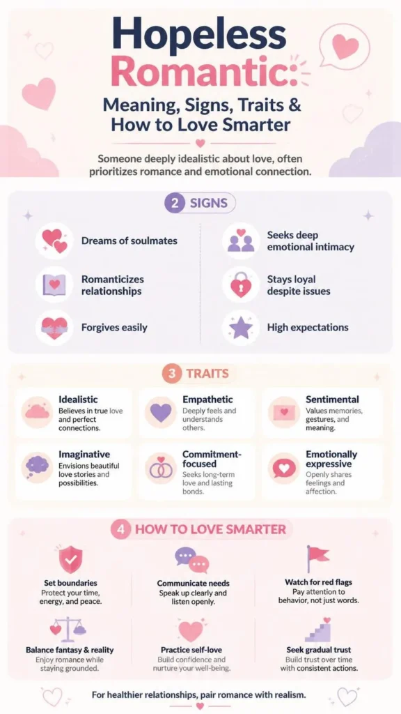 What Is a Hopeless Romantic Meaning, Signs, Traits & How to Love Smarter