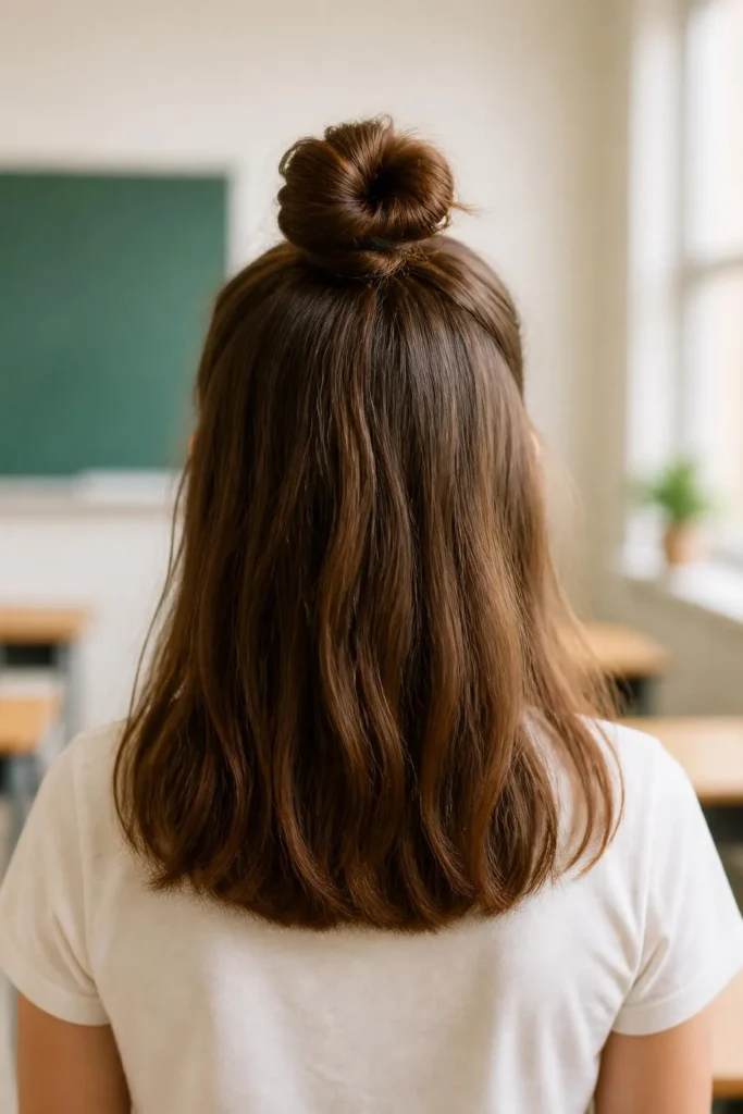 15 Easy Back-to-School Hairstyles You Can Actually Do in 5 Minutes 5 15 Easy Back-to-School Hairstyles You Can Actually Do in 5 Minutes