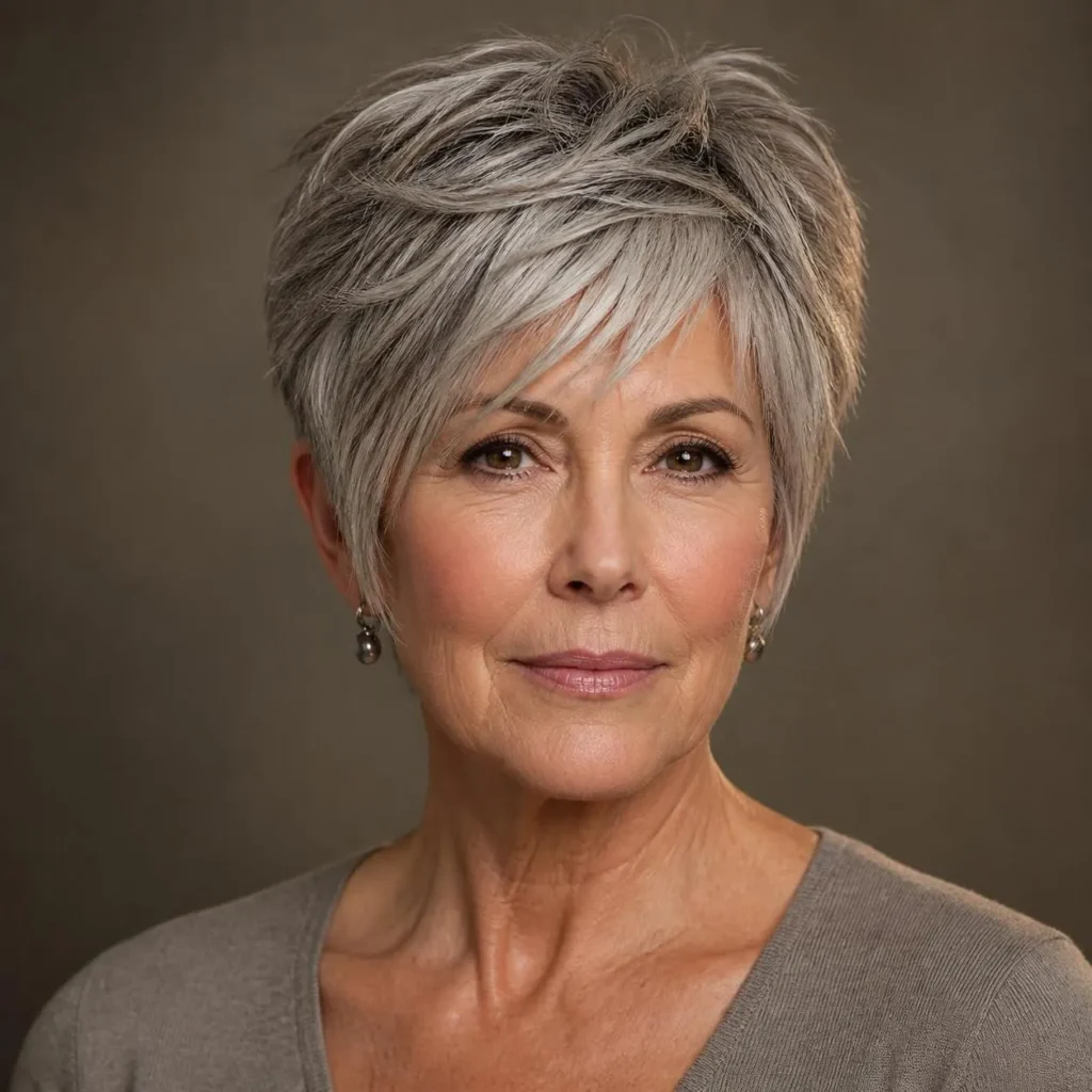 25+ Textured Pixie Razor Cut Hairstyles for Women Over 60 That Look Effortlessly Modern