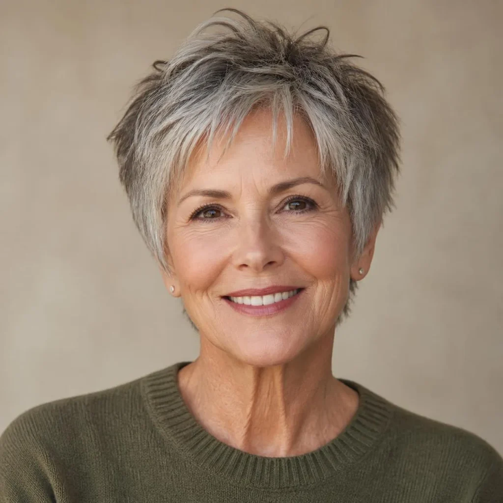 25+ Textured Pixie Razor Cut Hairstyles for Women Over 60 That Look Effortlessly Modern