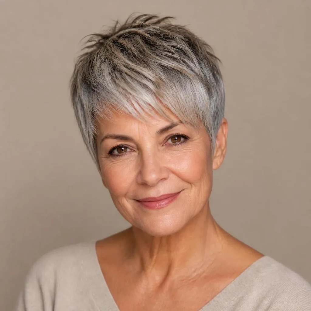 25+ Textured Pixie Razor Cut Hairstyles for Women Over 60 That Look Effortlessly Modern