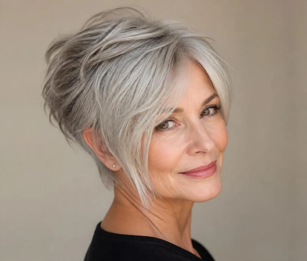 25+ Textured Pixie Razor Cut Hairstyles for Women Over 60 That Look Effortlessly Modern