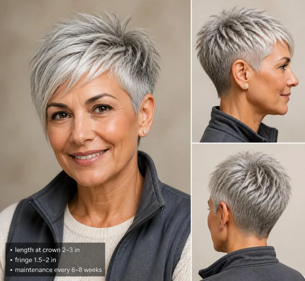 25+ Textured Pixie Razor Cut Hairstyles for Women Over 60 That Look Effortlessly Modern