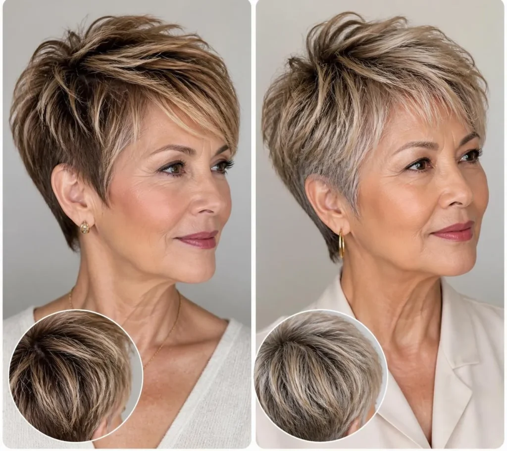 25+ Textured Pixie Razor Cut Hairstyles for Women Over 60 That Look Effortlessly Modern
