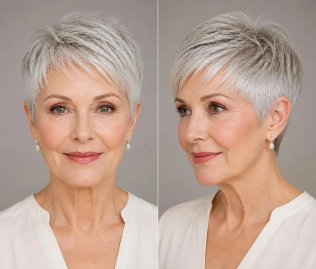 25+ Textured Pixie Razor Cut Hairstyles for Women Over 60 That Look Effortlessly Modern