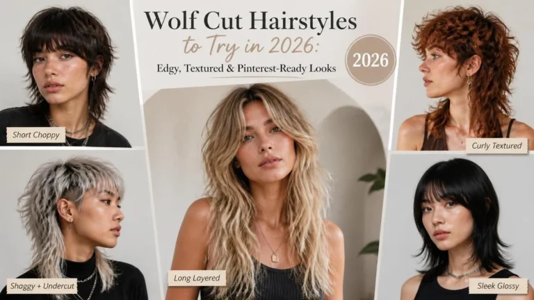 25 Wolf Cut Hairstyles to Try in 2026: Edgy, Textured & Pinterest-Ready Looks