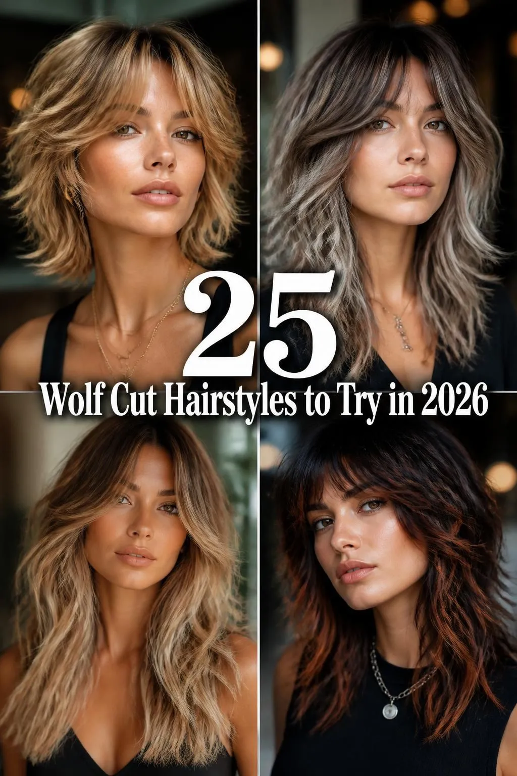 25 Wolf Cut Hairstyles to Try in 2026: Edgy, Textured & Pinterest-Ready Looks