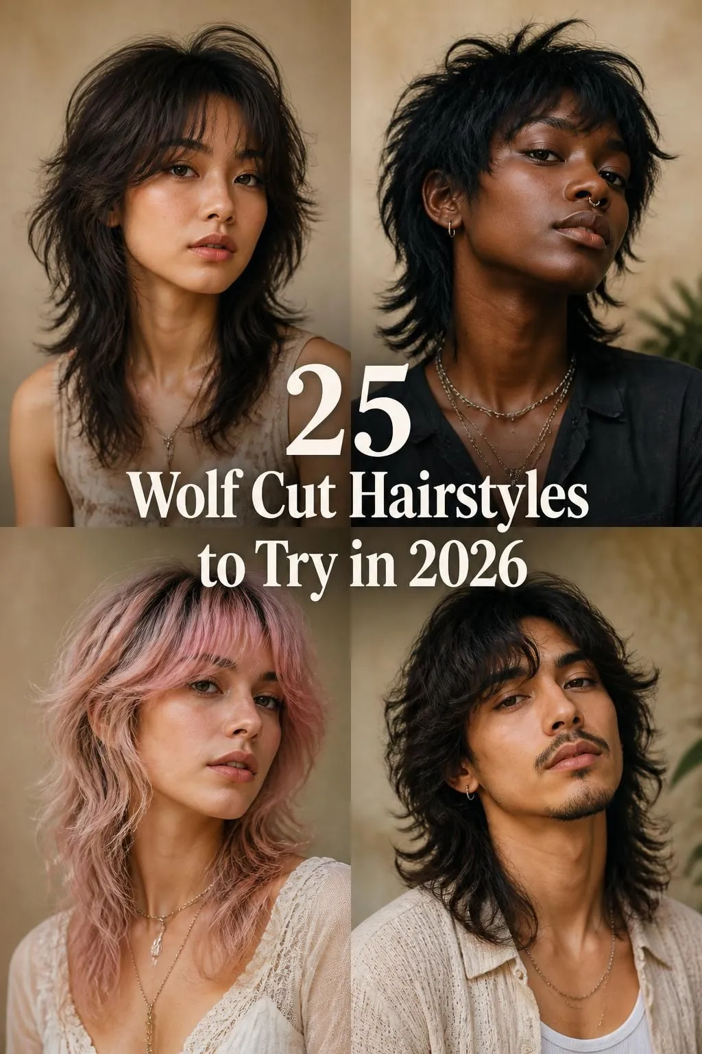 25 Wolf Cut Hairstyles to Try in 2026: Edgy, Textured & Pinterest-Ready Looks