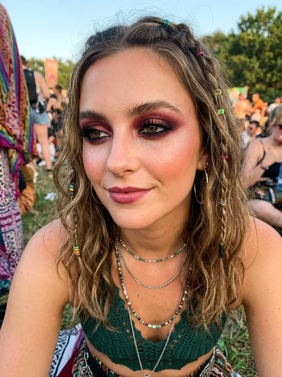 14 Bold Eyeshadow Ideas for a Festival Makeup Look 3 14 Bold Eyeshadow Ideas for a Festival Makeup Look