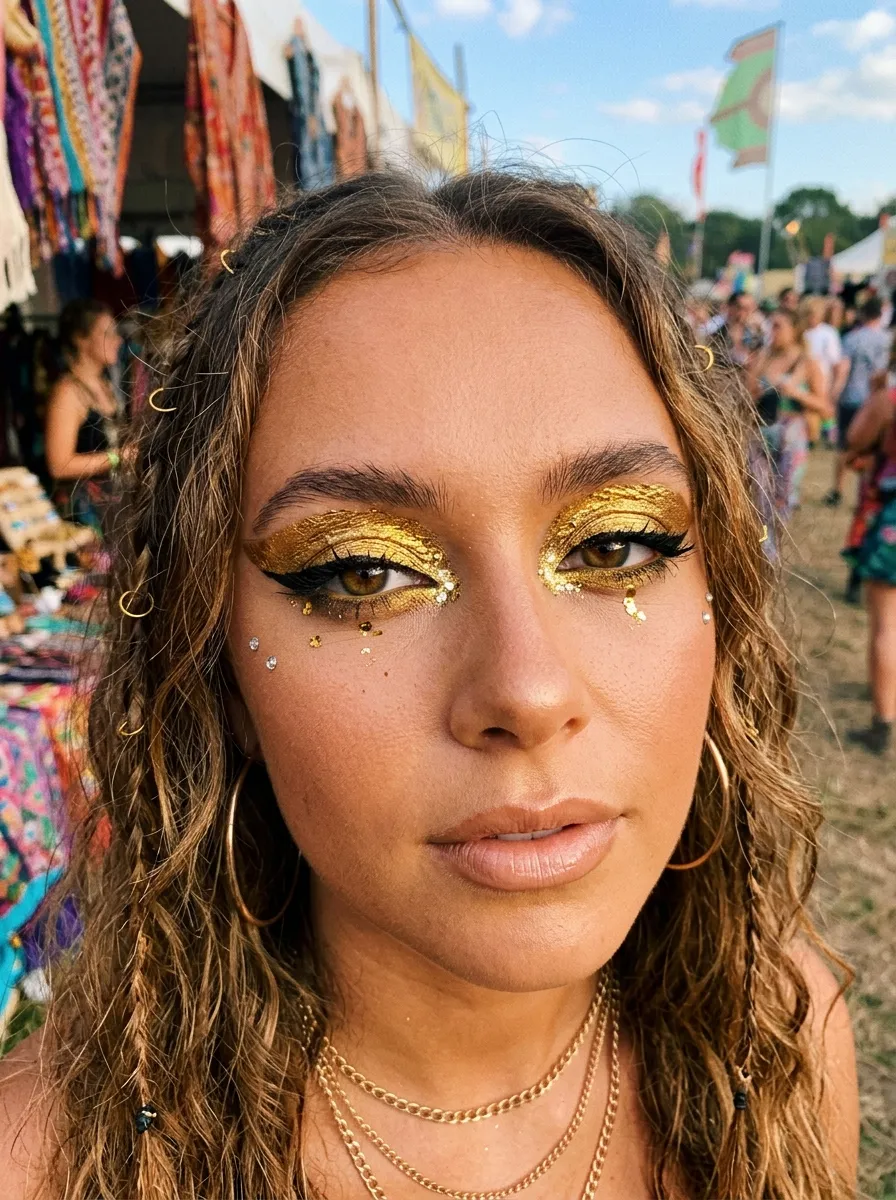 14 Bold Eyeshadow Ideas for a Festival Makeup Look 4 14 Bold Eyeshadow Ideas for a Festival Makeup Look
