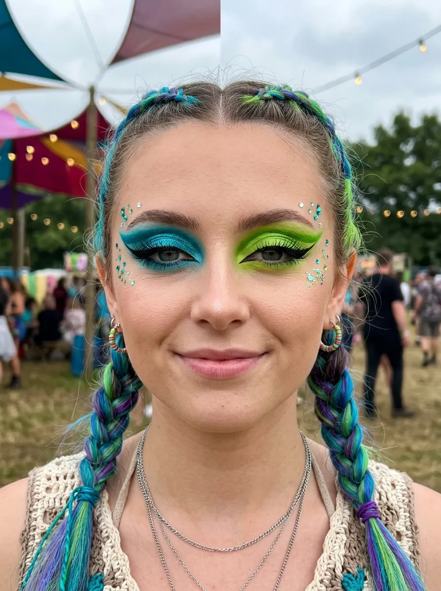 14 Bold Eyeshadow Ideas for a Festival Makeup Look 5 14 Bold Eyeshadow Ideas for a Festival Makeup Look