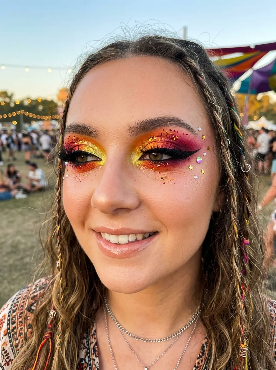 14 Bold Eyeshadow Ideas for a Festival Makeup Look 8 14 Bold Eyeshadow Ideas for a Festival Makeup Look