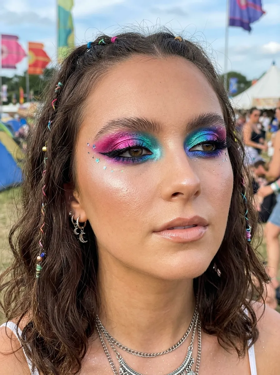 14 Bold Eyeshadow Ideas for a Festival Makeup Look 9 14 Bold Eyeshadow Ideas for a Festival Makeup Look