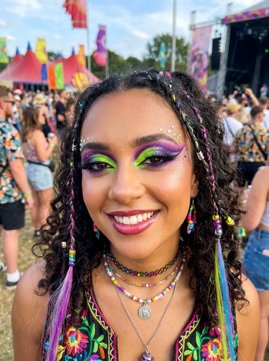 14 Bold Eyeshadow Ideas for a Festival Makeup Look 13 14 Bold Eyeshadow Ideas for a Festival Makeup Look