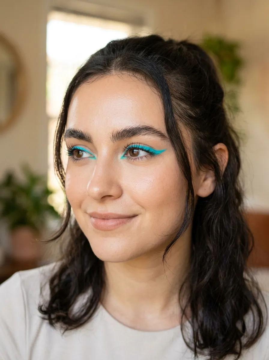 14 Colorful Eyeliner Ideas for a Quick Five Minute Makeup Routine