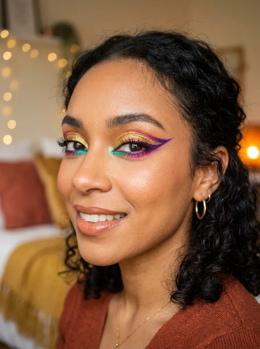 14 Colorful Eyeliner Ideas for a Quick Five Minute Makeup Routine