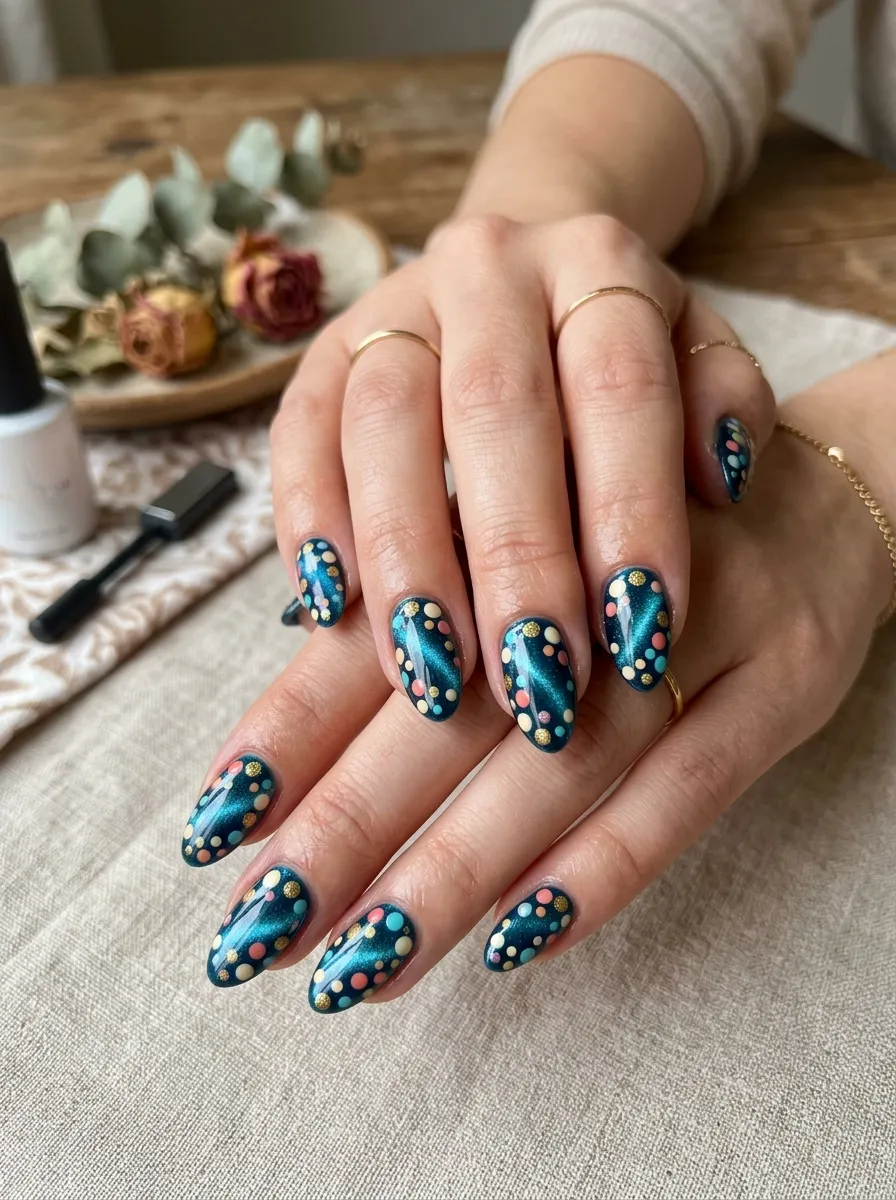 12 Cat Eye Nails: Magnetic Designs That Shimmer & Shift in Light