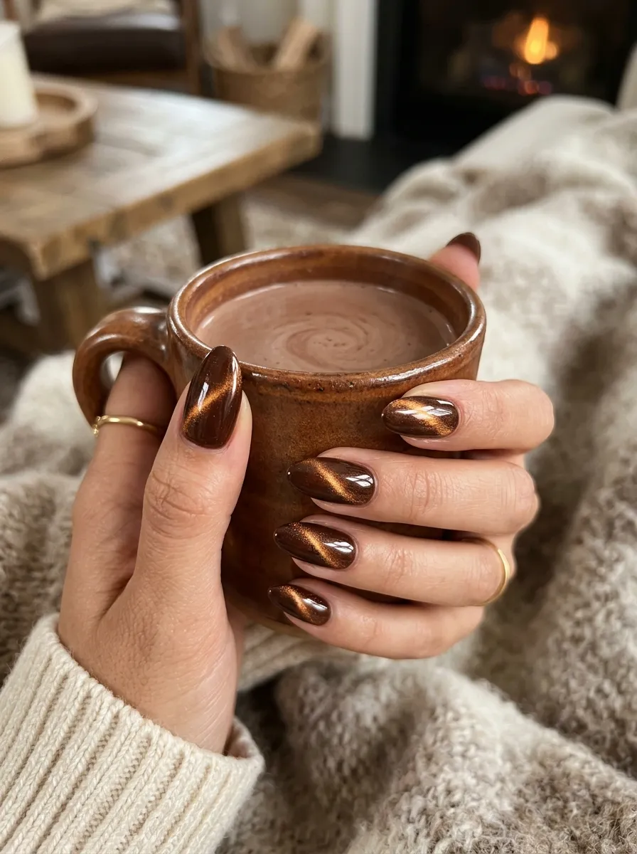 12 Cat Eye Nails: Magnetic Designs That Shimmer & Shift in Light
