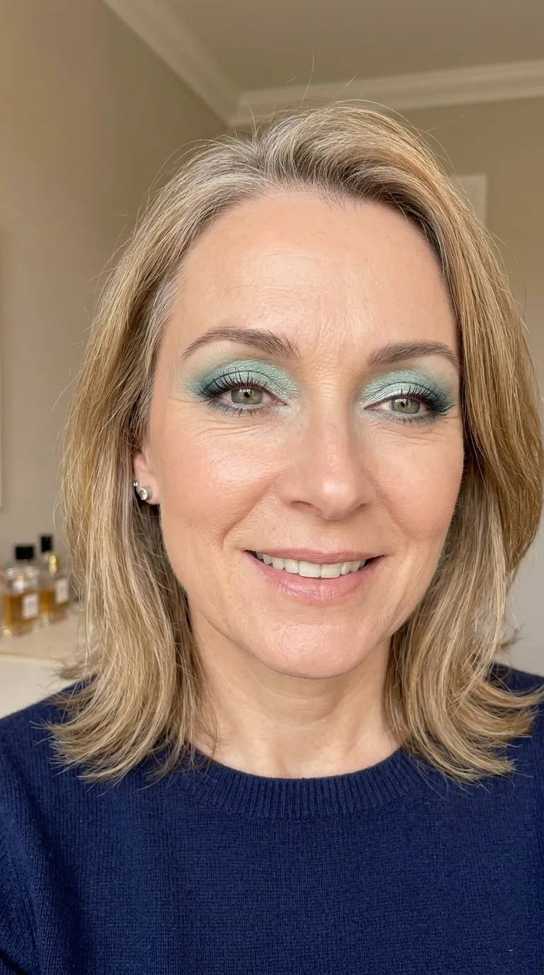 16 Colorful Eye Makeup Ideas for Mature Eyes Over 40 6 16 Colorful Eye Makeup Ideas for Mature Eyes Over 40