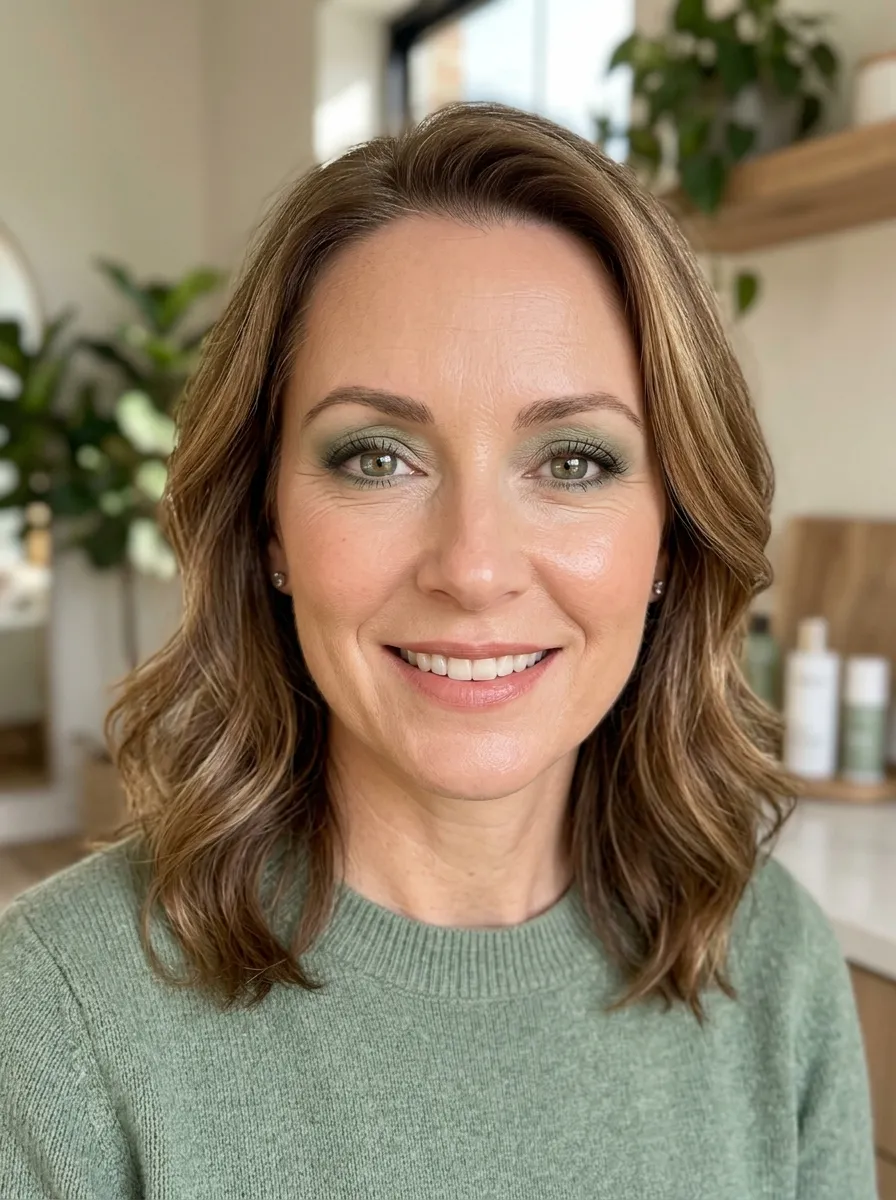 16 Colorful Eye Makeup Ideas for Mature Eyes Over 40 9 16 Colorful Eye Makeup Ideas for Mature Eyes Over 40