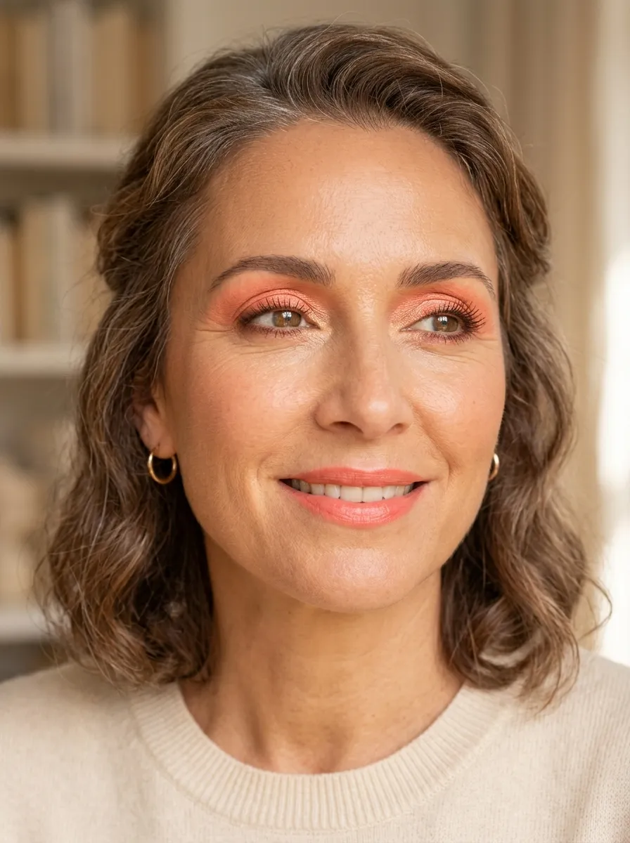 16 Colorful Eye Makeup Ideas for Mature Eyes Over 40 12 16 Colorful Eye Makeup Ideas for Mature Eyes Over 40