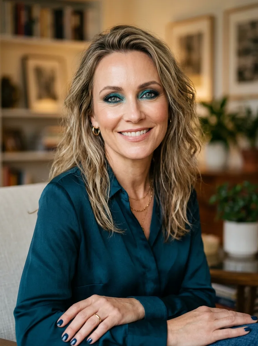 16 Colorful Eye Makeup Ideas for Mature Eyes Over 40 15 16 Colorful Eye Makeup Ideas for Mature Eyes Over 40