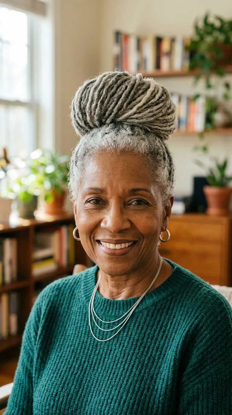 21 Gorgeous Gray Hair Hairstyles for Older Black Women That Feel Modern and Effortless 6 21 Gorgeous Gray Hair Hairstyles for Older Black Women That Feel Modern and Effortless