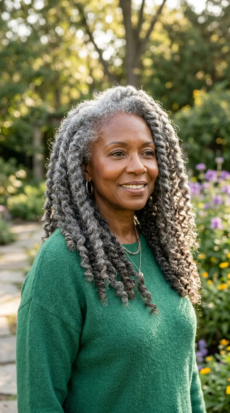 21 Gorgeous Gray Hair Hairstyles for Older Black Women That Feel Modern and Effortless 7 21 Gorgeous Gray Hair Hairstyles for Older Black Women That Feel Modern and Effortless