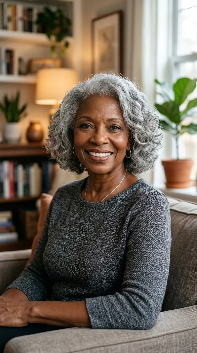 21 Gorgeous Gray Hair Hairstyles for Older Black Women That Feel Modern and Effortless 12 21 Gorgeous Gray Hair Hairstyles for Older Black Women That Feel Modern and Effortless