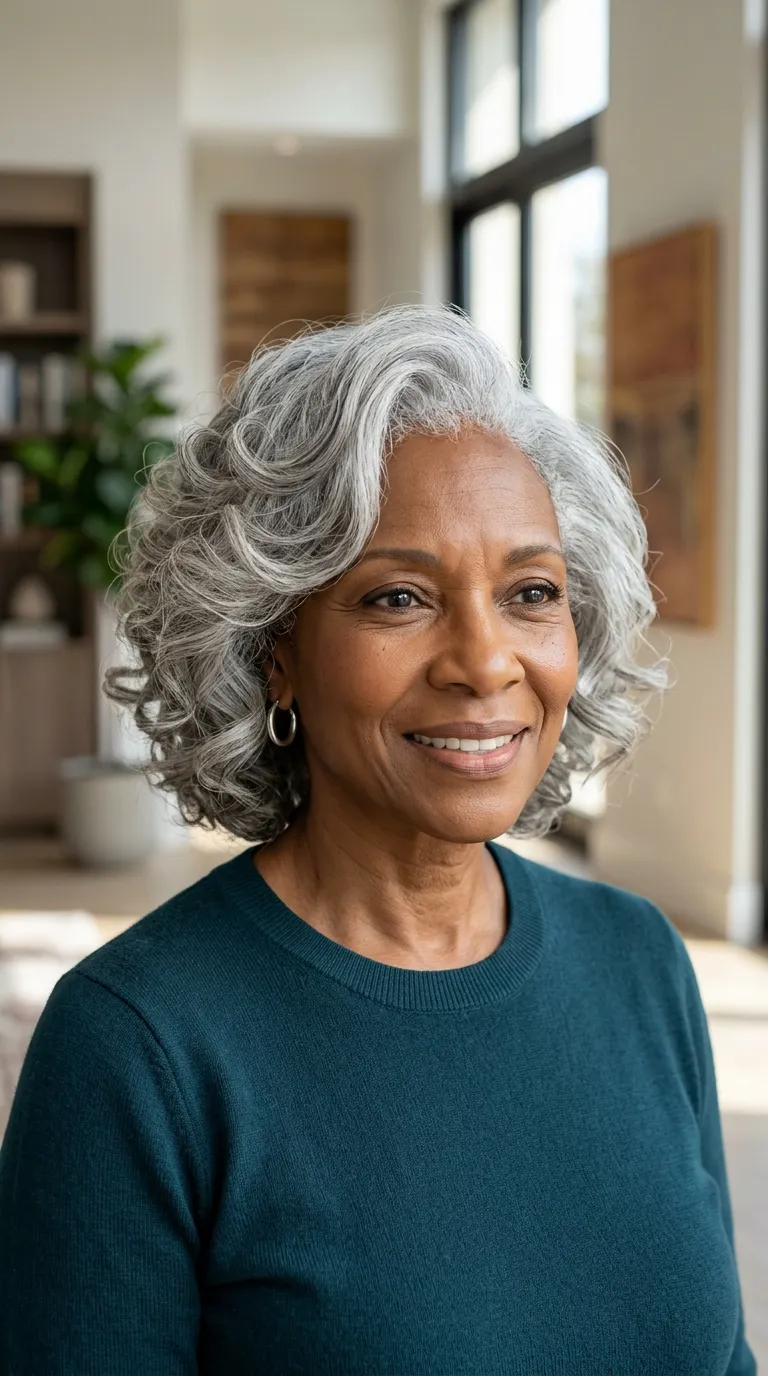 21 Gorgeous Gray Hair Hairstyles for Older Black Women That Feel Modern and Effortless 13 21 Gorgeous Gray Hair Hairstyles for Older Black Women That Feel Modern and Effortless