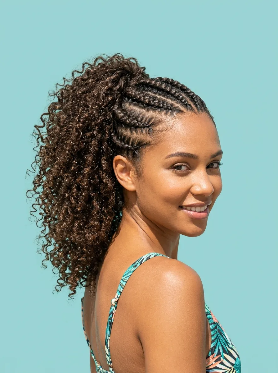 20 Hairstyles for the Pool for Women With Curly Hair
