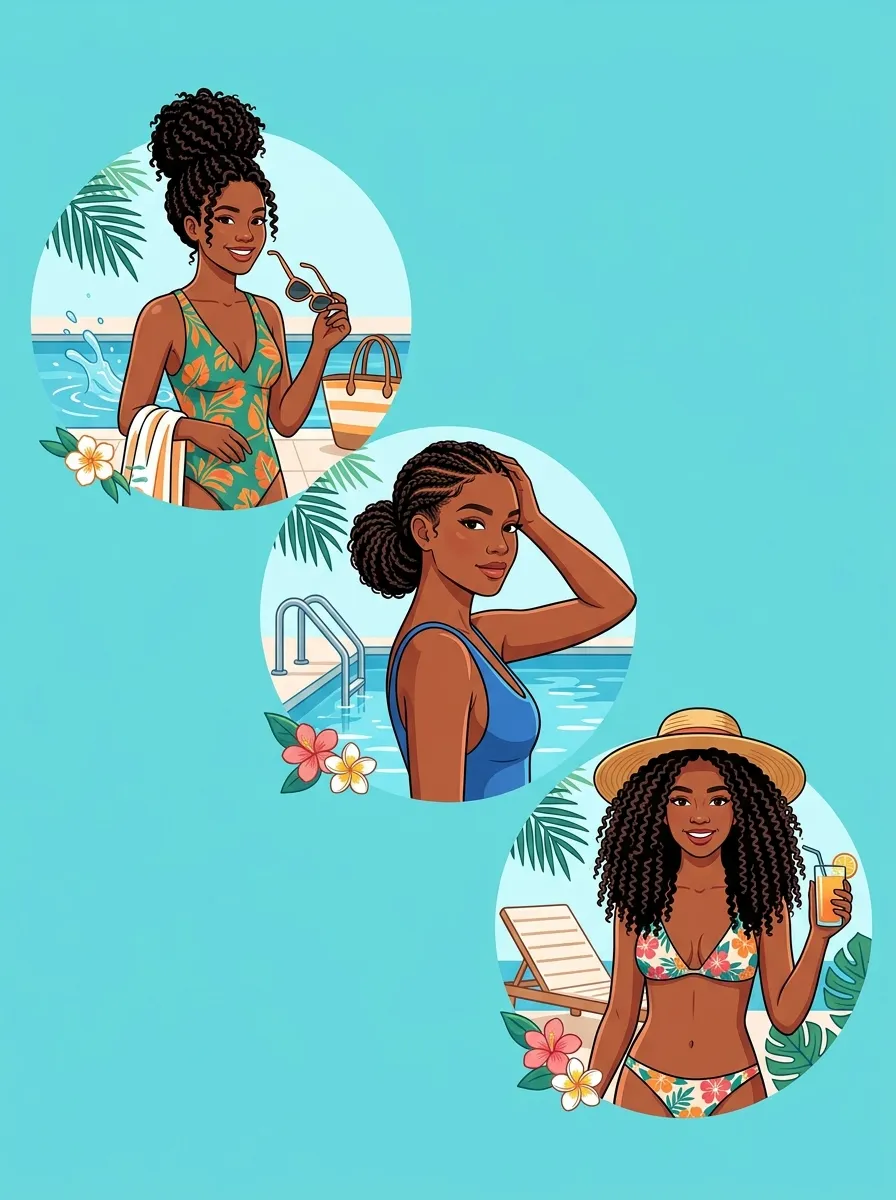 20 Hairstyles for the Pool for Women With Curly Hair