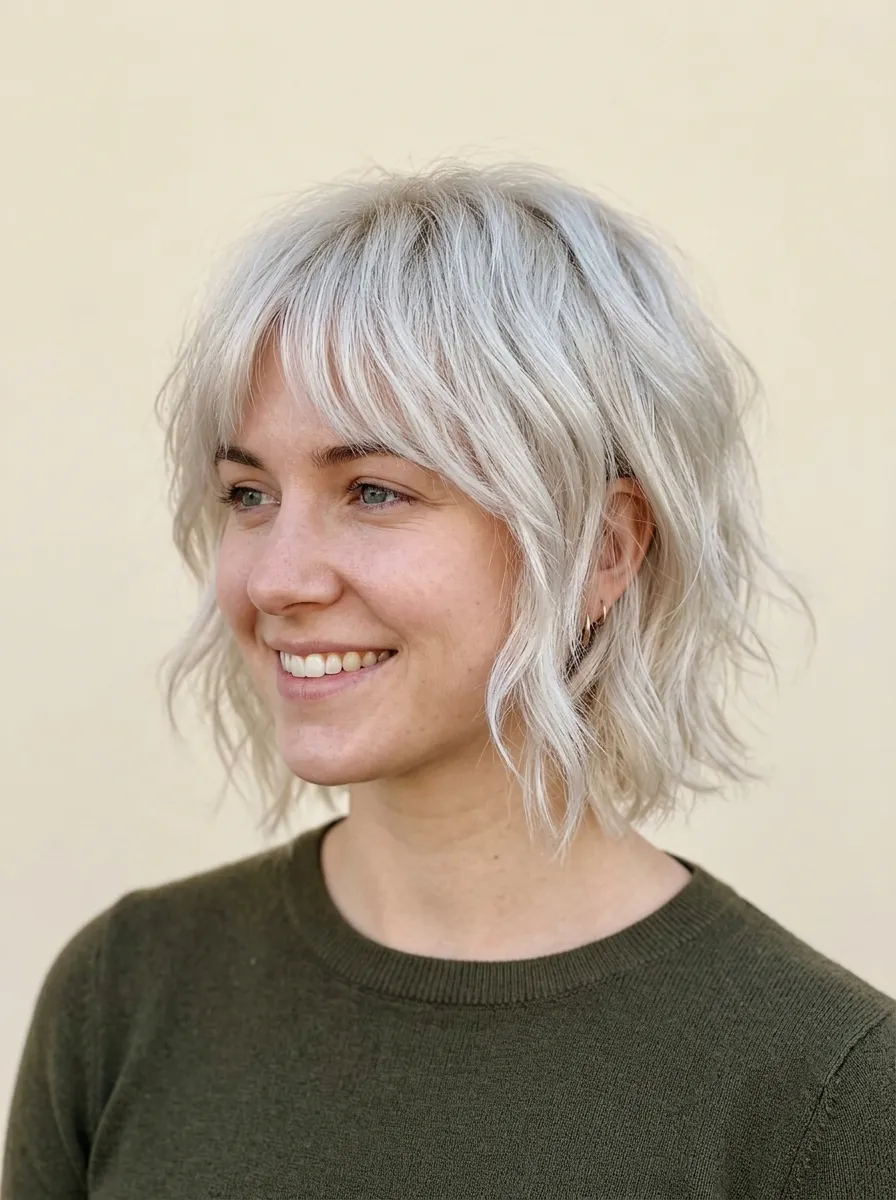 24 Shaggy Bob Hairstyles for Fine Hair That Add Volume 7 24 Shaggy Bob Hairstyles for Fine Hair That Add Volume